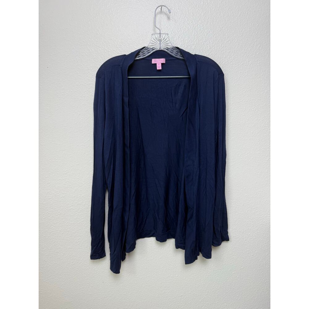 Lilly Pulitzer Navy Blue Blithe Modal Cardigan Si… - image 3